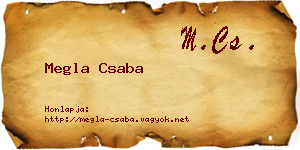 Megla Csaba névjegykártya